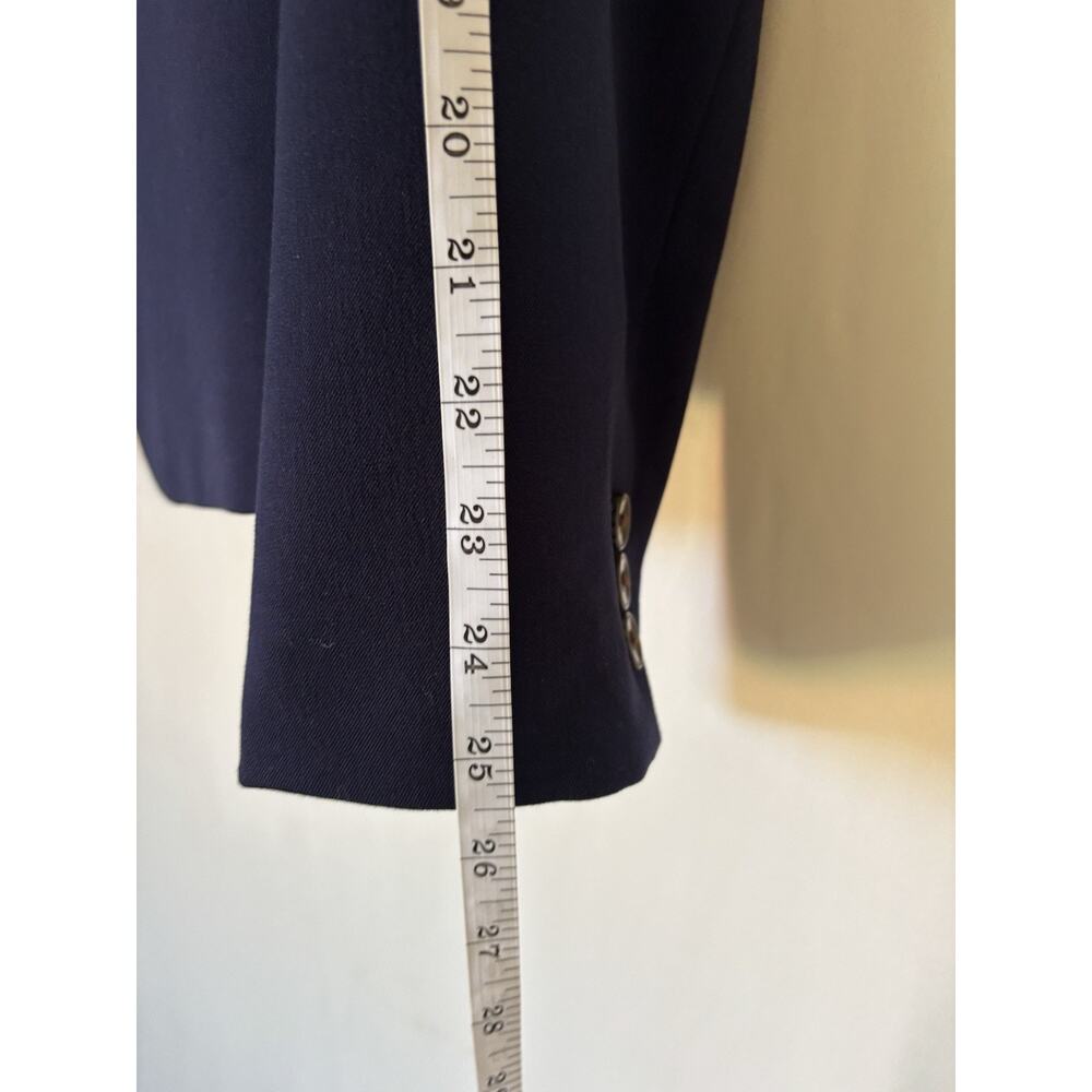 J. Crew Blazer Jacket XL Womens Navy Blue Two Buttons Career - Picture 5 of 14